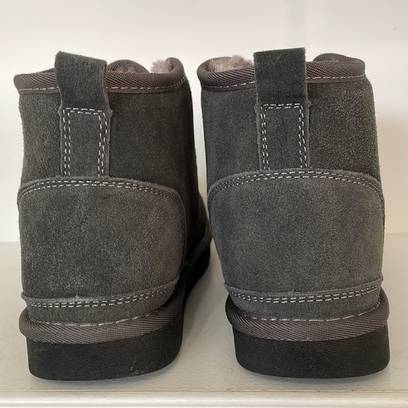 Vepose Woman’s Ankle Boots Gray Winter Snow Cow Suede Leather Wool Size 10 New - Picture 6 of 11